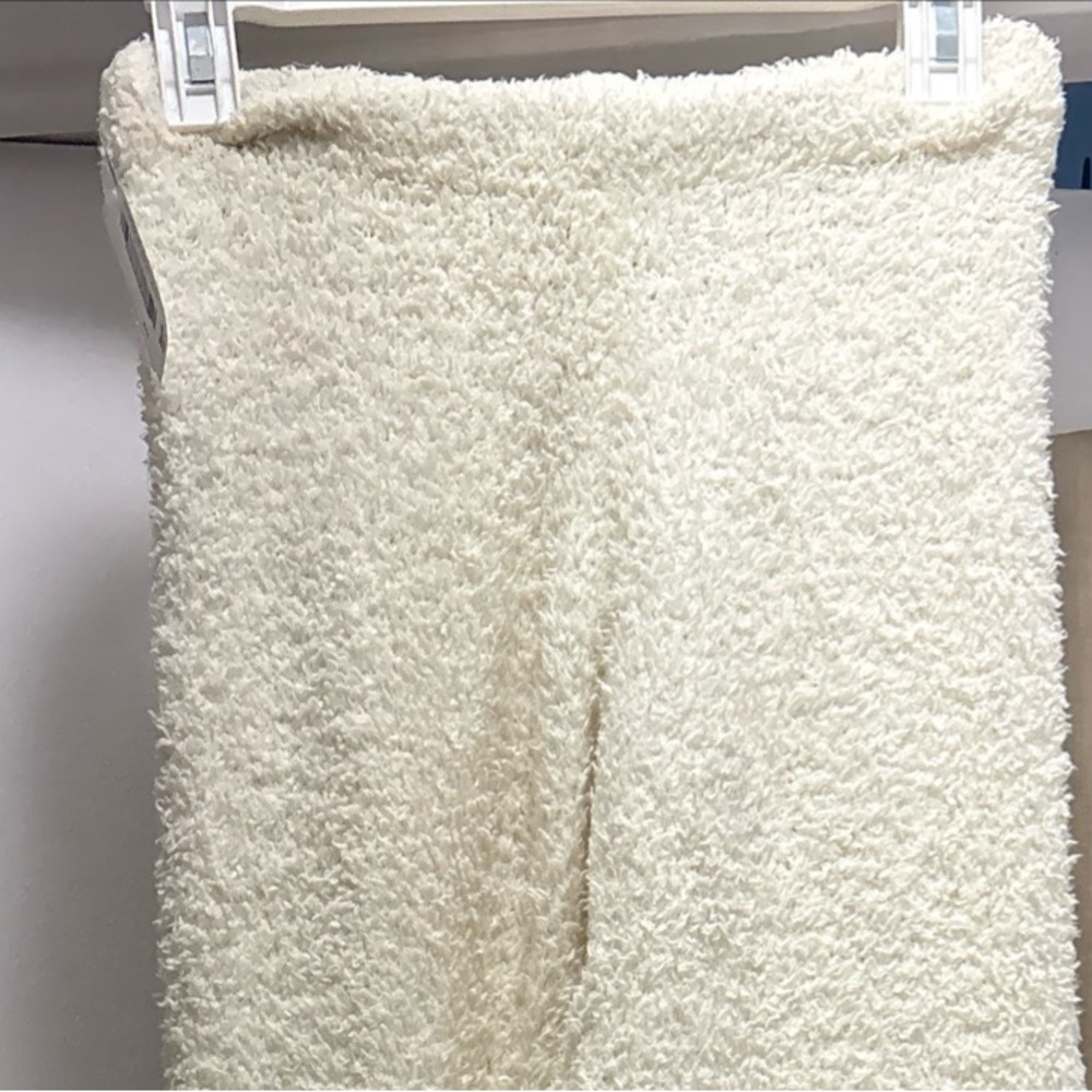 Skims Sz xxs/xs Cozy Cream Fuzzy Sherpa pants - Picture 2 of 15